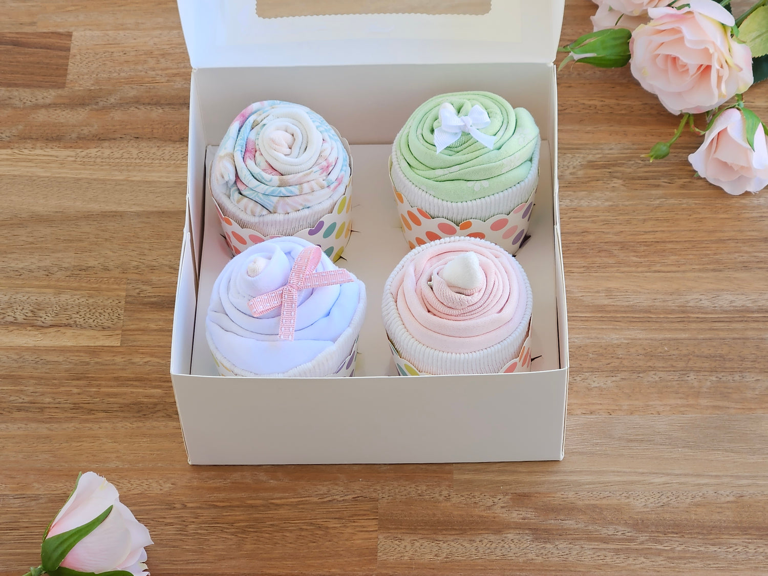 Girls 4 cupcake gift box