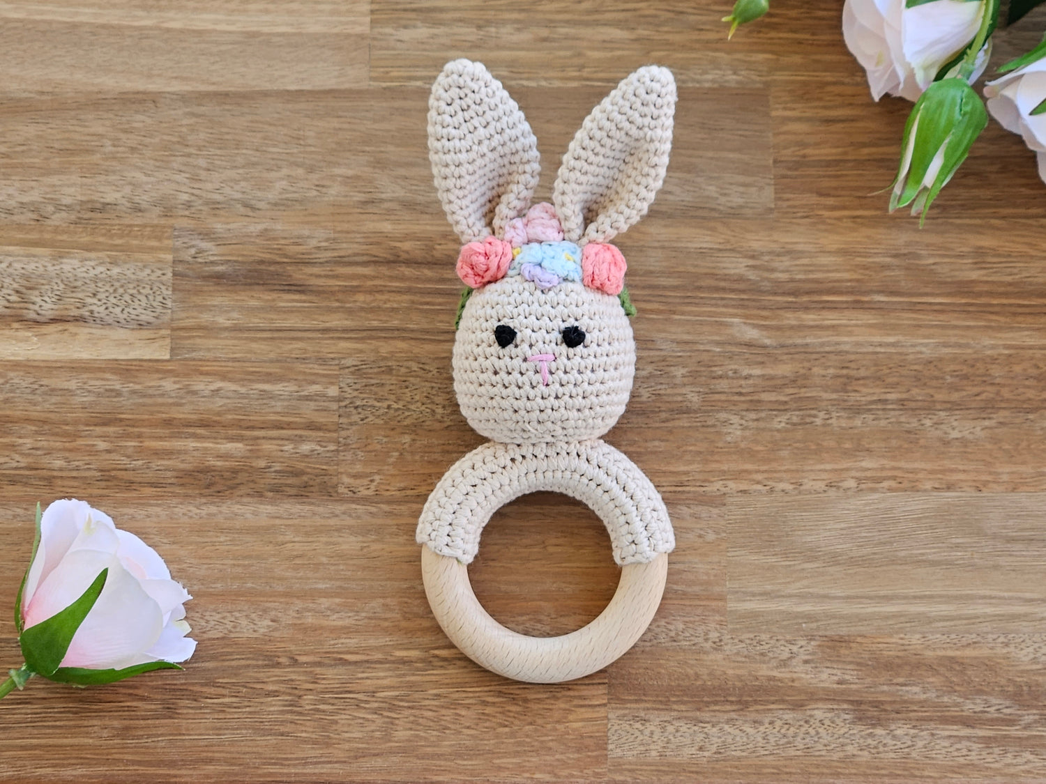 Girl bunny rattle