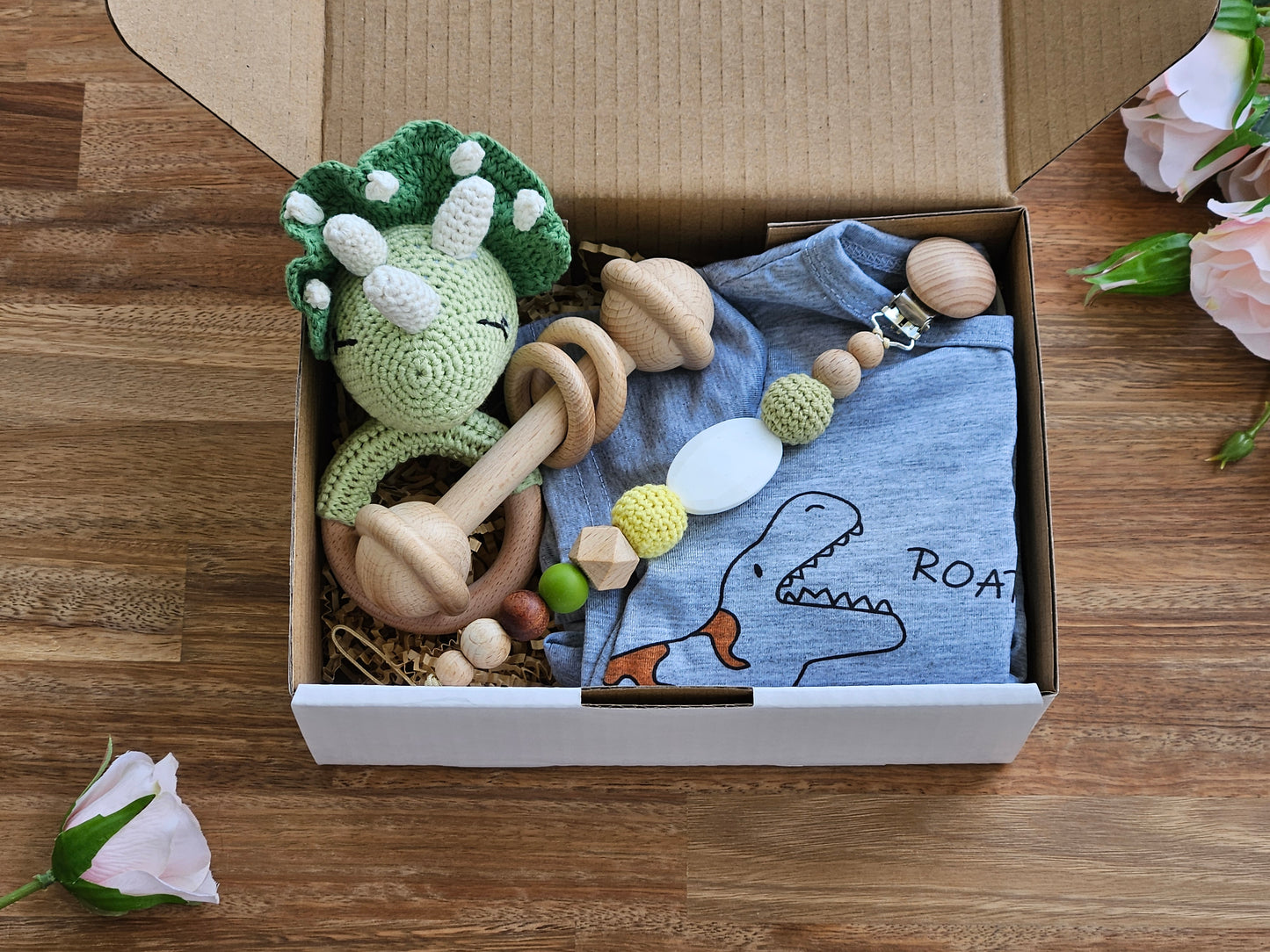 BABY GIFT BOX - Dinosaur romper