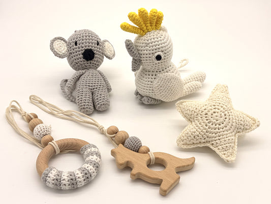 BABY GYM TOYS - Aussie Outback + Cockatoo