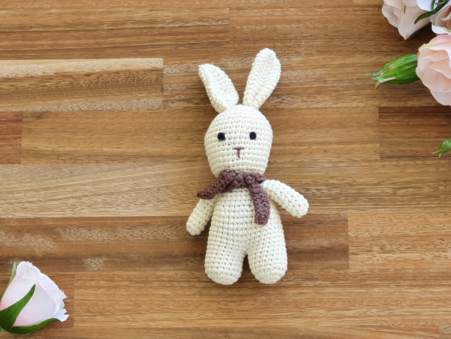 Crochet Beige Rabbit toy