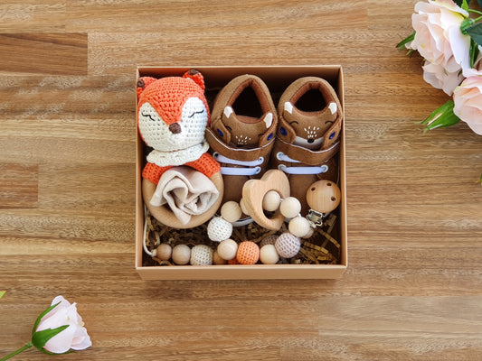 BABY GIFT BOX- Fox Boot set