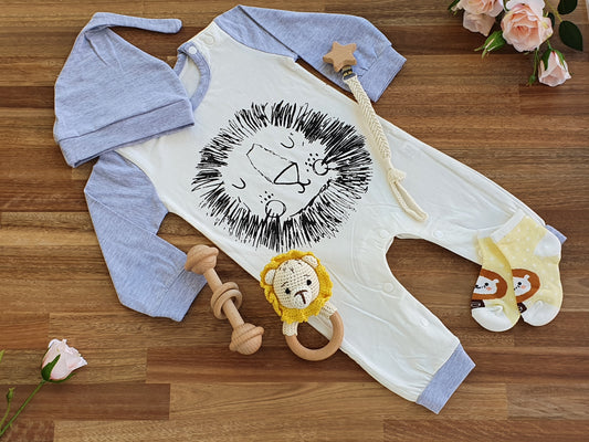 BABY GIFT BOX - Lion Print Romper